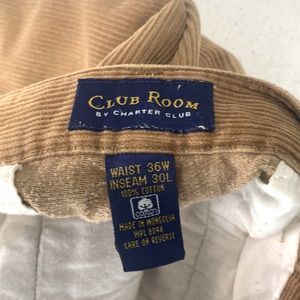 12” Rise 28” Inseam Slash Pocket Flat Front Men’s Corduroy -very nice condition